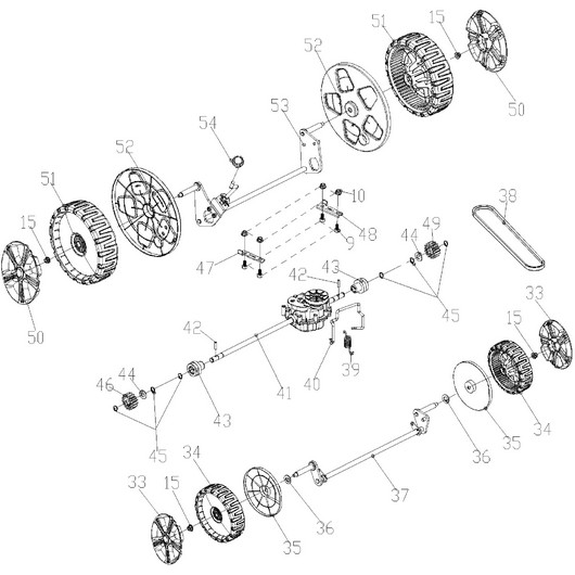 Колеса и оси Champion LM4630 после 2019г.